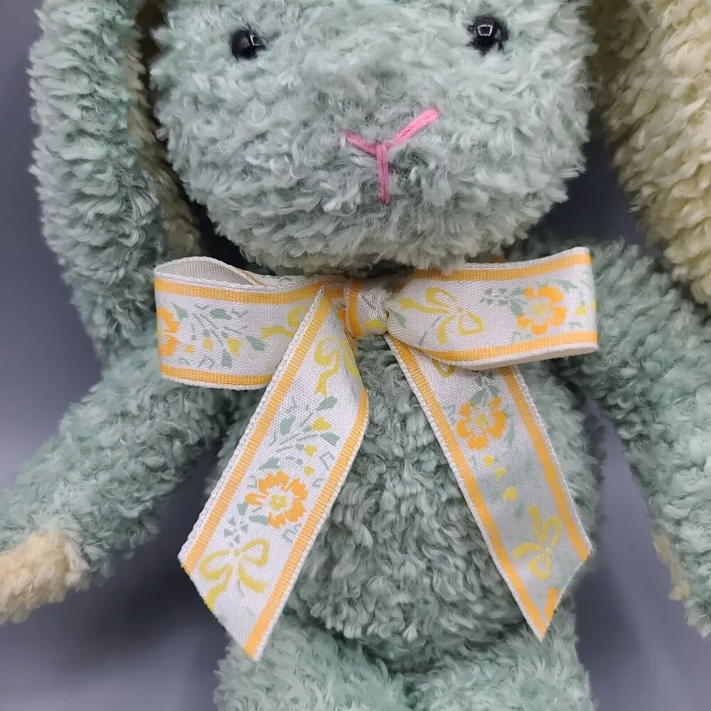 Mary Meyer Bunny Plush Easter Floppy Baby Green Gift Blush Rabbit With Tag